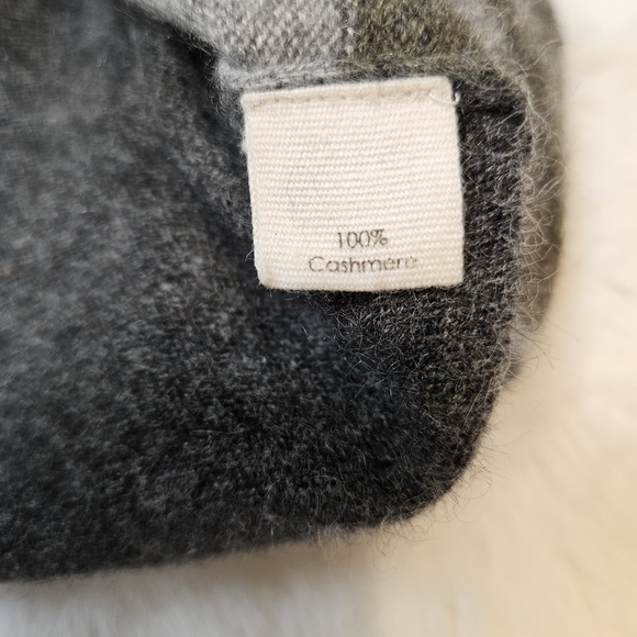 Striped V-Neck Sweater - Gray and Green - Picture 12 of 15